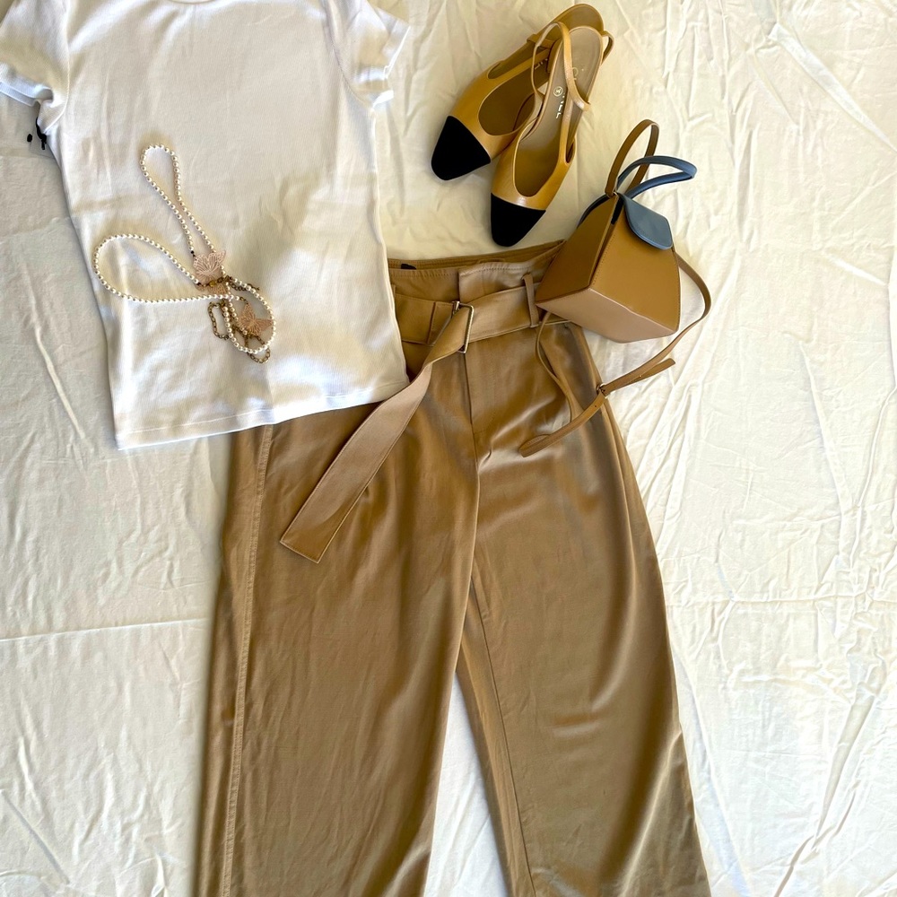 Club Monaco belted culottes